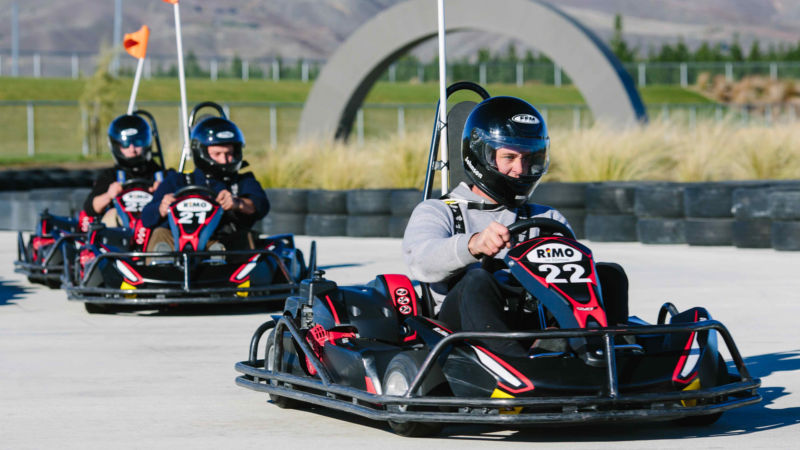 Get your adrenaline pumping with a race around Highlands Go Kart circuit.